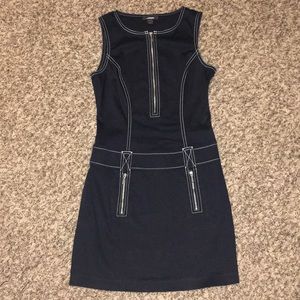 Express Black Zip Up Dress